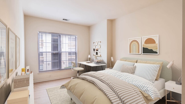 Bedroom with Hard Surface Flooring