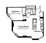 1 Bedroom Plan 6 & 9