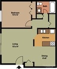 1BR/1BA