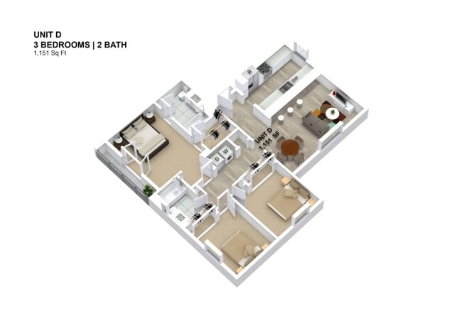 Photo - 3 Bedroom 2 Bathroom Apartment