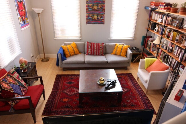 Living room, lots of natural light - 1626 Carroll St