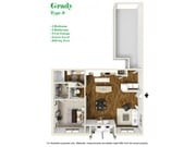 Grady 3 One Bedroom One Bath on First Floor