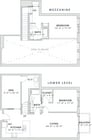 1,263 square foot one bedroom, two bath apartment home