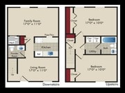 2 Bedroom/1.5 Bath Townhome