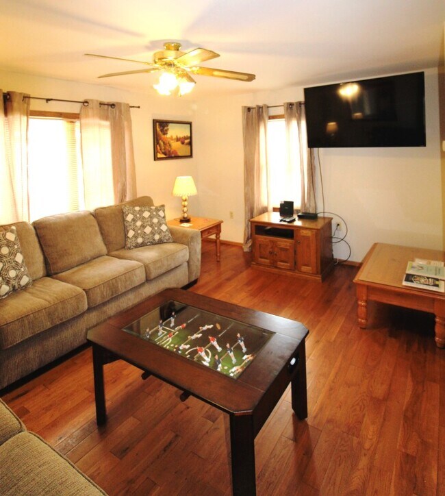 Large Flat screen smart Roku TV in living room