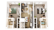 3D Floorplan - Unit B2_V2