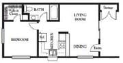 1BR/1BA