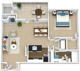 Woodstone A3 - Nivel 1 - Plano de planta 3D