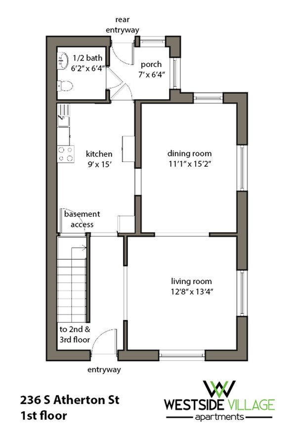 Photo - 236 S Atherton St Unit Duplex