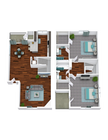 Two Bed 2 Bath Townhome