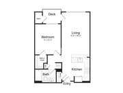 1-Bedroom 1-Bathroom | 721 sqft