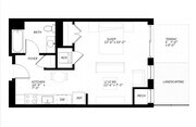 Studio A floor plan District 1860
