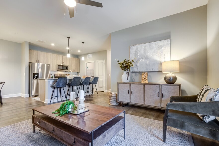 Kitchen and Living Room