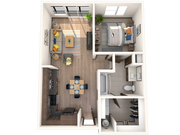 1 Bedroom | 1 Bath | 656 SF