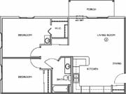 2BR/1BA