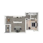 1 BD / 1 BA - 800 SF