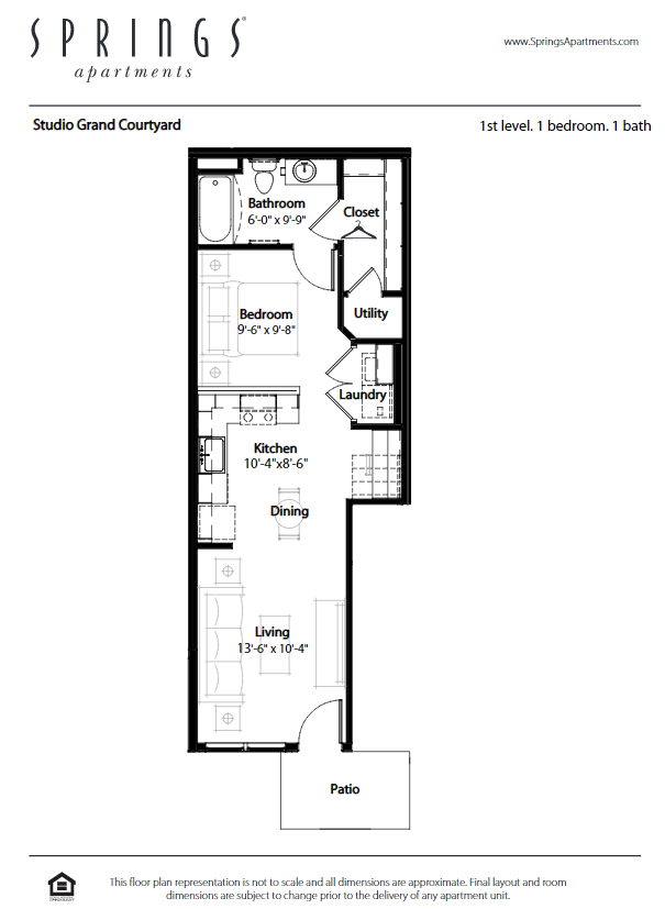 Floor Plan - Studio Grand Courtyard