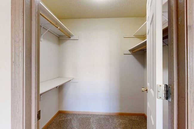There's no shortage of clothing storage in our large closets!
