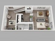 2 bedroom 2 bath townhome 1st floor