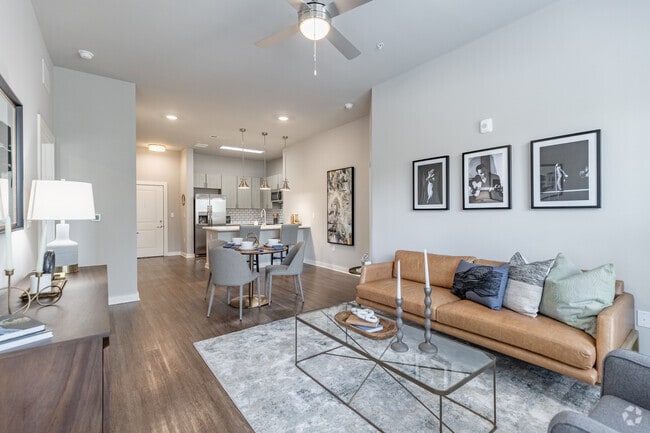 2BR, 2BA - B1B - 1,151SF - Living Room - The Percy