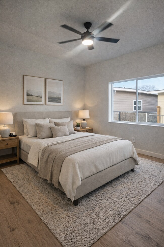 Staged bedroom - 2015 Elm Ave Unit B-ADU