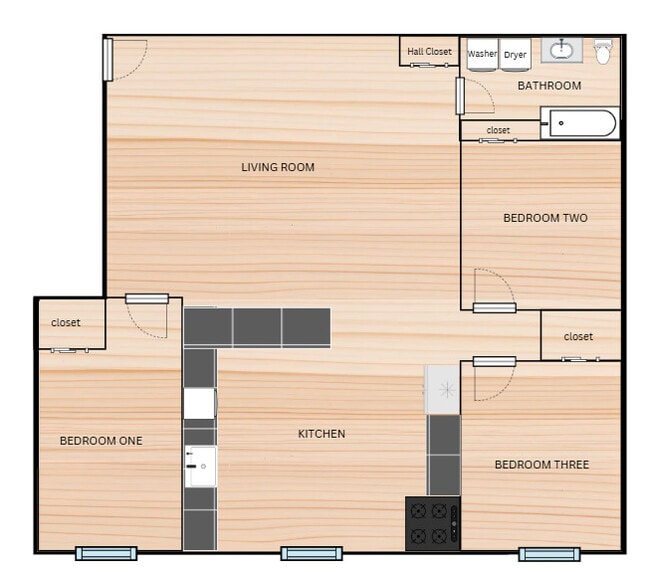 Unit B Floorplan - 6243 Quinpool Rd