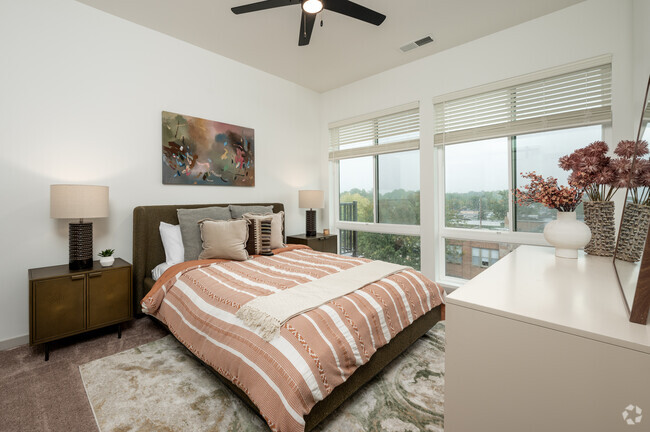 Model - 1BR, 1BA - 691SF - Bedroom - Versa