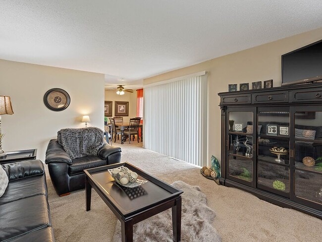 Living Room with Sliding Glass Door