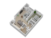 One Bedroom Floor plan