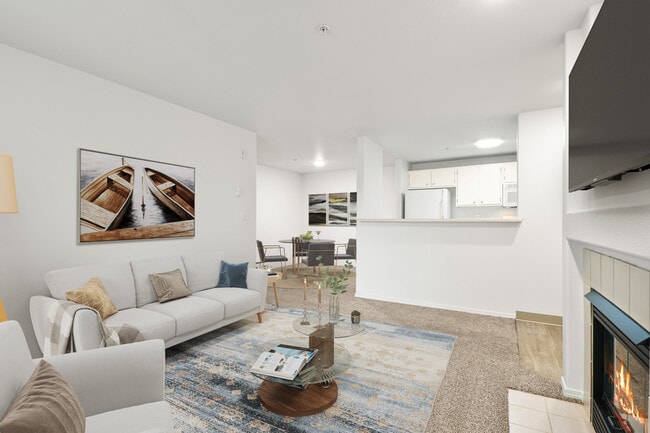2 BR, 2 BA - 939SF Living Room