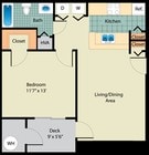 1BR/1BA