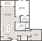 1 Bedroom, 1 Bath