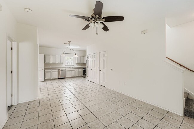 Living/dining area view towards kitchen - 7207 Bethune