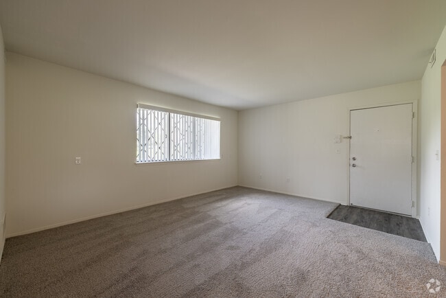 2BR, 1BA Living Room - Fox Glen Apartments