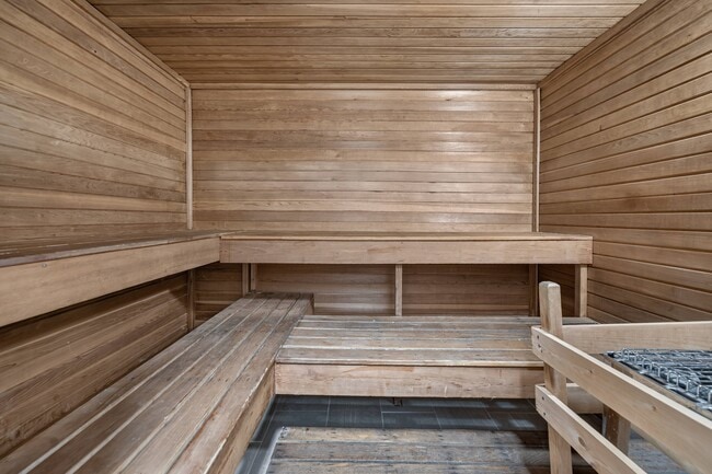 24-hour fitness and wellness center with dry sauna at Franklin River Apartments in Southfield, MI.