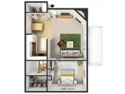 1BR/1BA