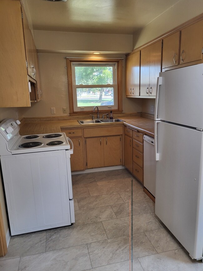 Kitchen with new flooring