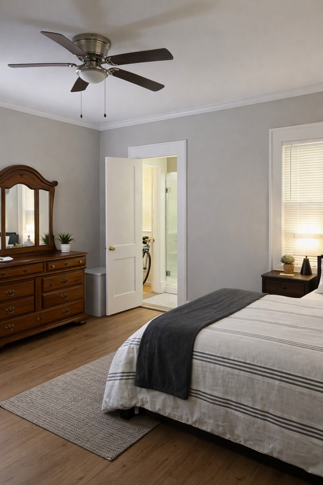 Bedroom with view of bathroom entrance - 2077 Cascade Rd SW Unit Room B
