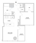 One Bedroom A-06 - 678 Sq. Ft. - Floors 26-42