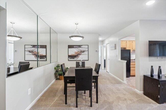 Separate dining area