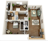 Marina 2 Bed 2 Bath 1153 sq ft
