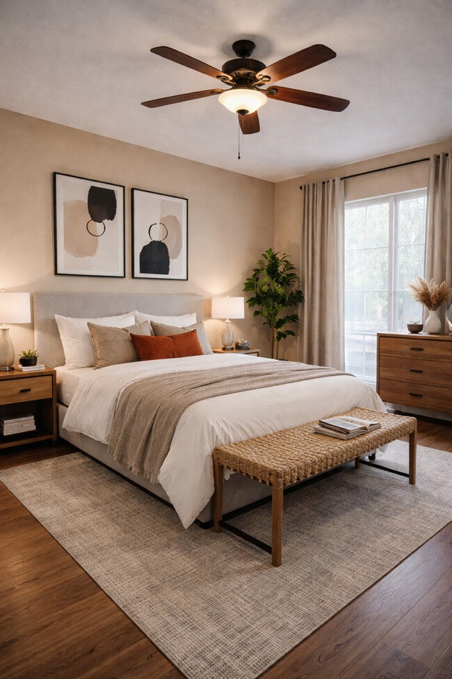 1BR, 1BA_ 560sqft. Bedroom