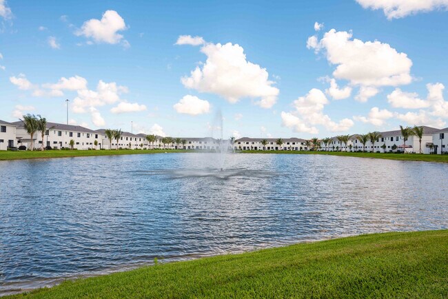 Lake with Fountain