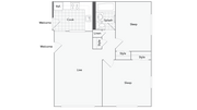 Burlinton 2-Bedroom Floorplan