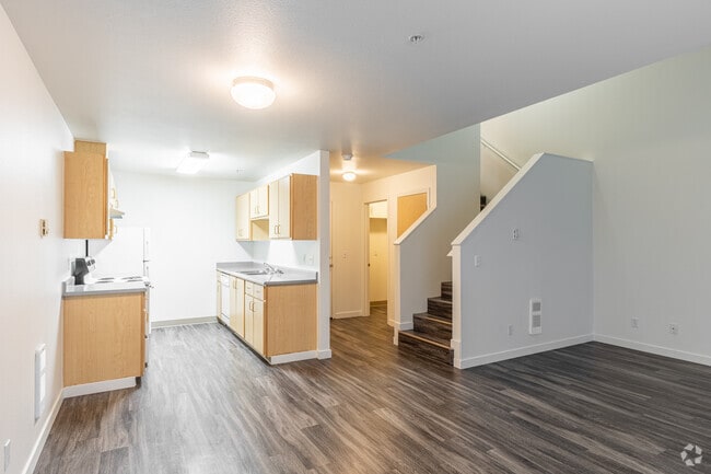 Sala de estar de 2BR, 1BA y 1003SF