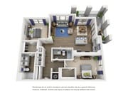 B9 floor plan Republic Flats