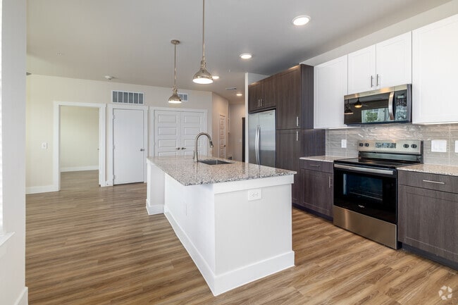 B2 2BR, 2BA - 1,081SF - Kitchen/Living Area