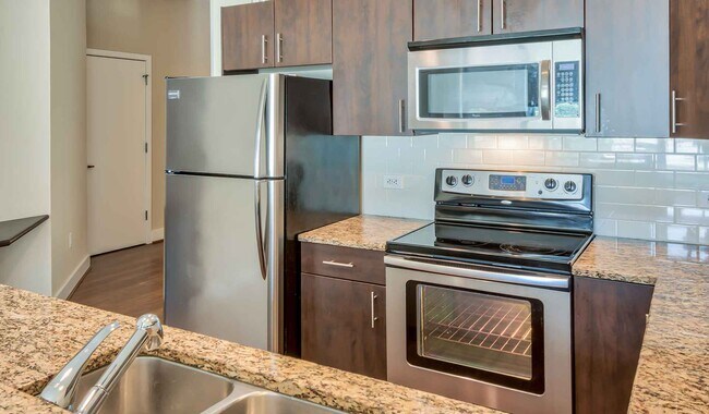 Modern kitchens with stainless steel appliances