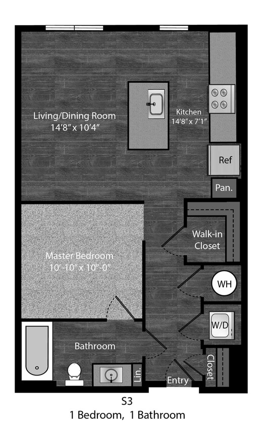 Floor Plan - Faulkner - Studio