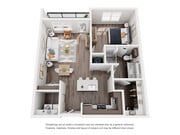 1 dormitorio/1 baño